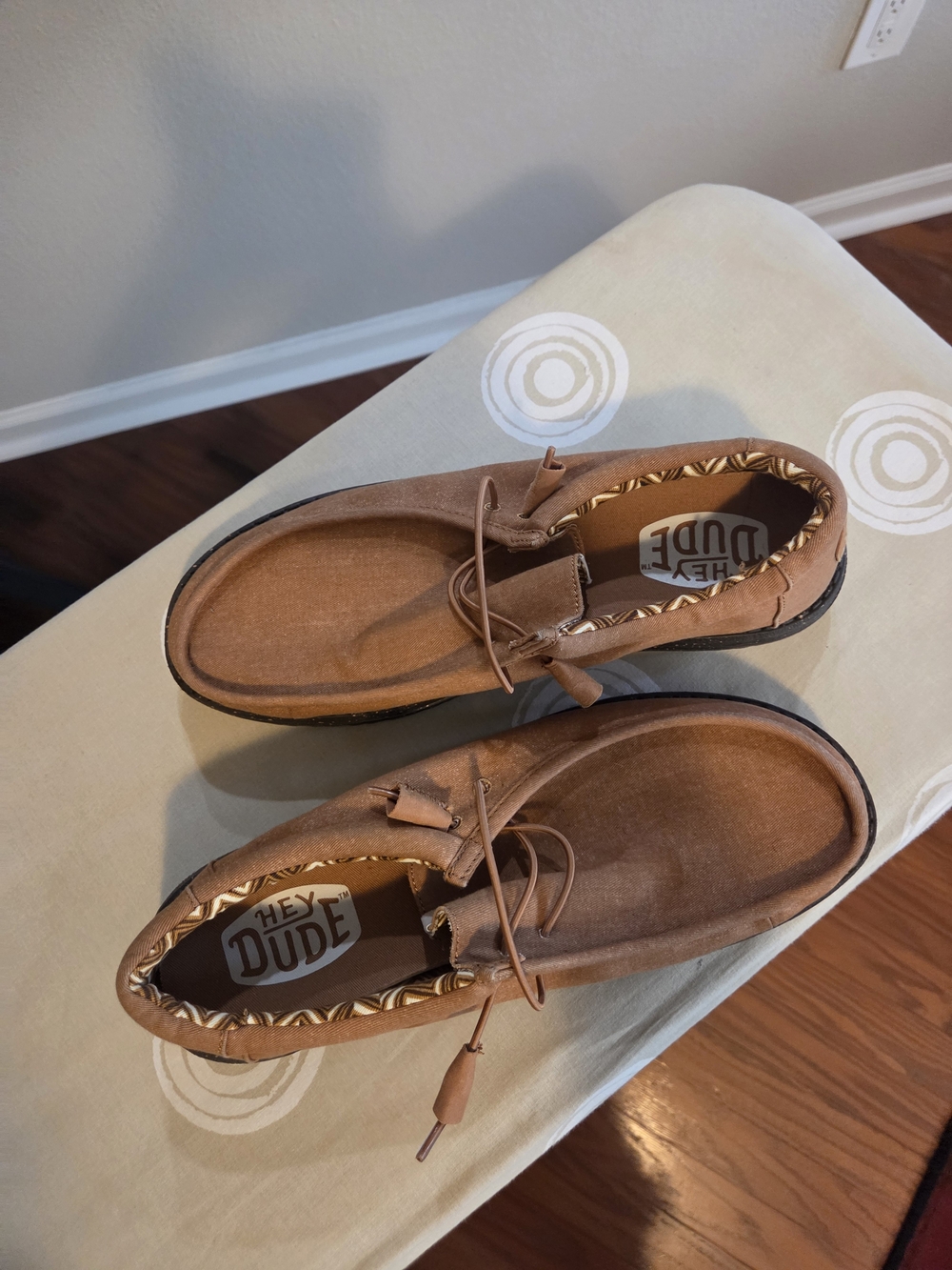 Hey Dude Men's Brown Casual Moccasin Shoes